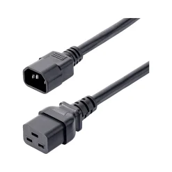 StarTech 6' C14 to C19 Power Cable, Male to Female, Black (PXTC14C19146)