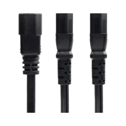 StarTech 6' C14 to C13/C13 Power Cable, Male to Female/Female, Black (8723-8600-POWER-CORD)