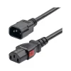 StarTech 4' C14 to Locking C13 Power Cable, Male to Female, Black (87L3-8400-POWER-CORD)