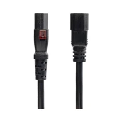StarTech 4' C14 to Locking C13 Power Cable, Male to Female, Black (87L3-8400-POWER-CORD)