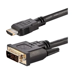 StarTech 6' DVI-D to HDMI Display Cable, Male to Male, Black, 10/Pack (HDMIDVIMM610PK)