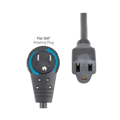 StarTech 10' Extension Cord, 16 AWG, Black (RTPAC10110)