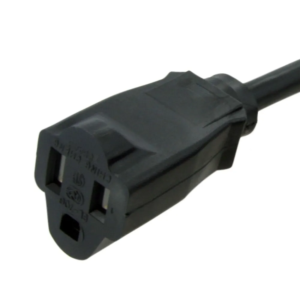 StarTech 20' Extension Cord, 16 AWG, Black (PAC10120)