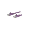 StarTech 6 ft Purple Cat6 Cable with Snagless RJ45 Connectors, Cat6 Ethernet Cable, 6ft UTP Cat 6 Patch Cable