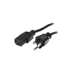 StarTech 6 ft Standard Computer Power Cord, NEMA5-15P to C13, power cable, 6 ft (2711927)
