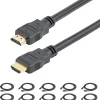 StarTech 6' HDMI to HDMI Video Cable, Male to Male, Black (HDMM610PK)