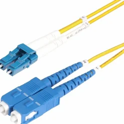 StarTech 65.6' LC Network to SC Network Networking Cable, Male, Yellow (SMLCSCOS220M)