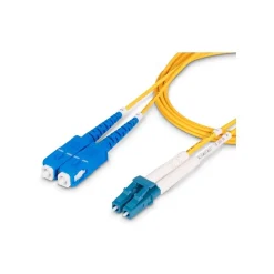 StarTech 32.8' LC Network to SC Network Networking Cable, Male, Yellow (SMLCSCOS210M)