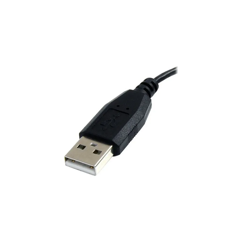 StarTech 6' Left Angle USB A To USB Micro B USB Cable, Black (UUSBHAUB6LA)