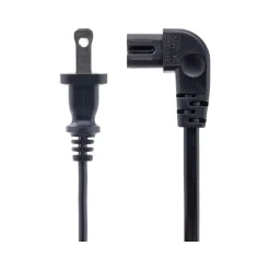StarTech 6' NEMA 1-15P to Right Angle C7 Laptop Power Cord, Black (PXT101NB-STRA-6F)