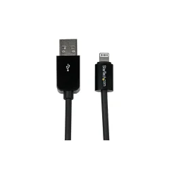 StarTech 6.6' Sync & Charge Lightning Connector to USB Cable, Black