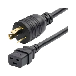 StarTech 6' Twist-Lock NEMA L6-20P to C19 Power Cable, male to Female, Black (ZA16-2600-POWER-CORD)
