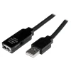 StarTech 65.6' USB A to USB A Extension Cable, Male to Female, Black (USB2AAEXT20M)