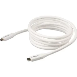 StarTech 6.6' USB-C to USB-C Cable, Male to Male, White (USB2C5C2MW)