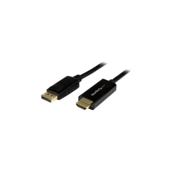 StarTech DP2HDMM1MB 3' DisplayPort Audio/Video Cable, Black