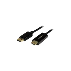 StarTech DP2HDMM2MB 6' DisplayPort Audio/Video Cable, Black