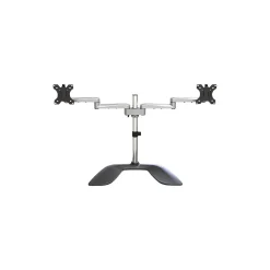 Hot StarTech Dual Monitor Stand - Articulating - For Up to 32" Monitors, Black/Silver (ARMDUALSS)