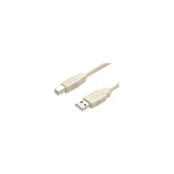 StarTech 6ft A to B USB 2.0 Cable, M/M, Beige (USBFAB_6)