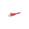 StarTech 1ft Red Cat6 Patch Cable with Snagless RJ45 Connectors, Short Ethernet Cable, 1 ft Cat 6 UTP Cable