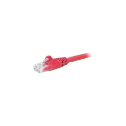 StarTech 1ft Red Cat6 Patch Cable with Snagless RJ45 Connectors, Short Ethernet Cable, 1 ft Cat 6 UTP Cable