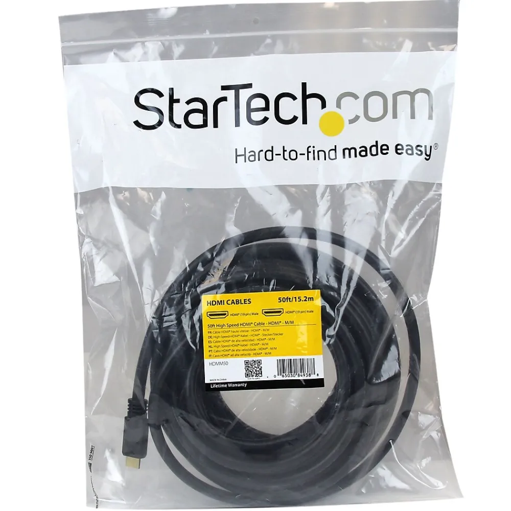 StarTech HDMM50 45.7317' HDMI S-Video Cable, Black