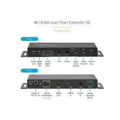 Clearance StarTech 4K HDMI over Fiber Extender Kit (ST121HD20FXA2)