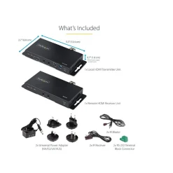 Clearance StarTech 4K HDMI over Fiber Extender Kit (ST121HD20FXA2)