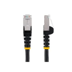 StarTech Low Smoke Zero Halogen 10' RJ45 to RJ45 Networking Cable, Male to Male, Black (NLBK-10F-CAT6A-PATCH)