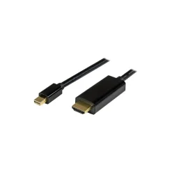 StarTech MDP2HDMM3MB 10' Mini DisplayPort/HDMI Audio/Video Cable, Black