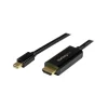 StarTech MDP2HDMM1MB 3.3' Mini DisplayPort/HDMI Audio/Video Cable, Black