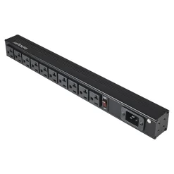 StarTech 10-Outlet Power Strip, 8', Black (RKPW101920)