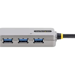 StarTech 4-Port USB 3.0 Extender Hub, Silver/Black (U01043-USB-EXTENDER)