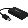 StarTech 4-Port USB 3.0 Hub, Black (HB30A3A1CFB)
