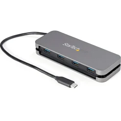StarTech 4-Port USB-A 3.2 Hub, Gray (HB30CM4AB)