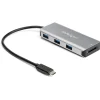 StarTech 3-Port USB-A Hub and SD Card Reader, Gray (HB31C3ASDMB)