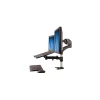 StarTech Single-Monitor Arm - Laptop Tray - One-Touch Height Adjustment Adjustable Monitor Mount, Up to 27", Black (ARMUNONB)