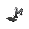 Best StarTech Sit Stand Monitor Arm, Desk Mount, VESA Adjustable Mounting Kit, Up to 24", Black (ARMSTSCP1)