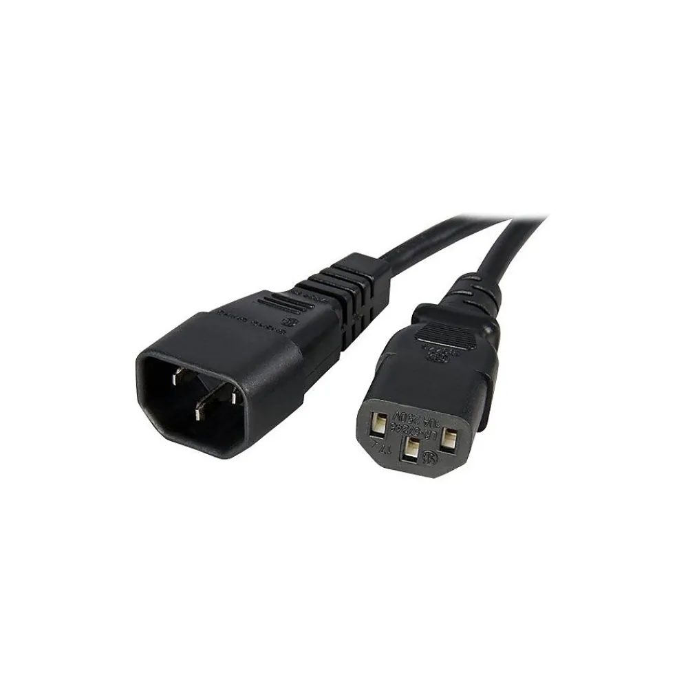 StarTech SJT Computer Power Extension Cord, 14 AWG, 10 ft (L)