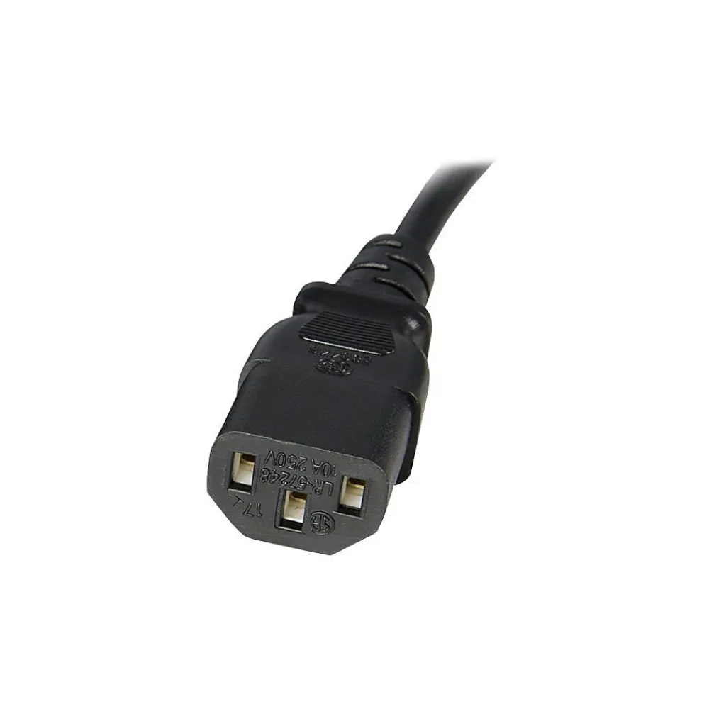 StarTech SJT Computer Power Extension Cord, 14 AWG, 10 ft (L)