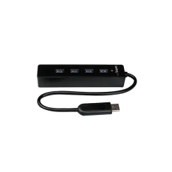 StarTech SuperSpeed 4-Port USB 3.0 Hub, Black (ST4300PBU3)
