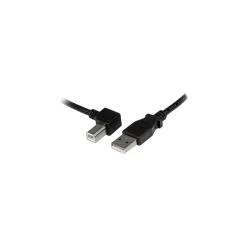 StarTech USB 2.0 A/Left Angle B 3.3ft. Cable, Black