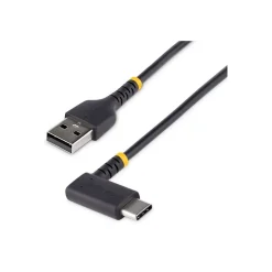 USB-A to USB-C Charging Cable Right Angle, 1ft, Black (R2ACR-30C-USB-CABLE)<StarTech Online