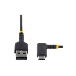 USB-A to USB-C Charging Cable Right Angle, 1ft, Black (R2ACR-30C-USB-CABLE)<StarTech Online