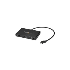 StarTech USB-C Hub with 3 HMDI Ports, Black (MSTCDP123HD)