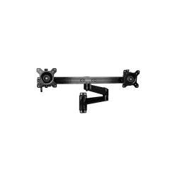 Hot StarTech Wall Mount Dual Monitor Arm, Steel Adjustable, Up to 24", Black (ARMDUALWALL)