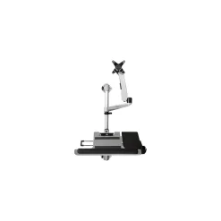 Clearance StarTech Wall Mounted Computer Workstation - Articulating Monitor Arm Adjustable, Up to 30", Silver (WALLSTSI1)