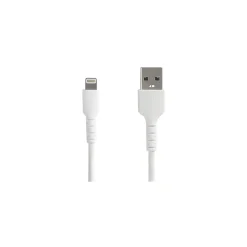 StarTech .com 6.6 ft USB Lightning, White (RUSBLTMM2M)
