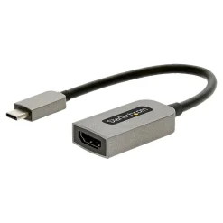 StarTech .com 0.43' USB C to HDMI Audio/Video Cable, Space Gray (USBC-HDMI-CDP2HD4K60)