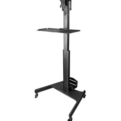 Hot StarTech .com Adjustable Mobile Workstation Cart with Monitor Mount, 50.4" to 63", Black (WKSTNCART)