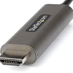 StarTech .com 6.6ft USB-C to HDMI Cable Adapter, 4K 60Hz Audio/Video Cord, Male to Male, Black (CDP2HDMM2MH)